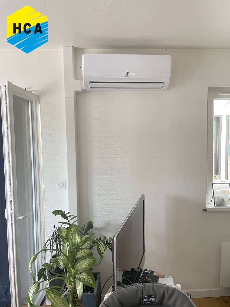 Installation d'une climatisation chez un particulier à Offenheim, vue intérieur
